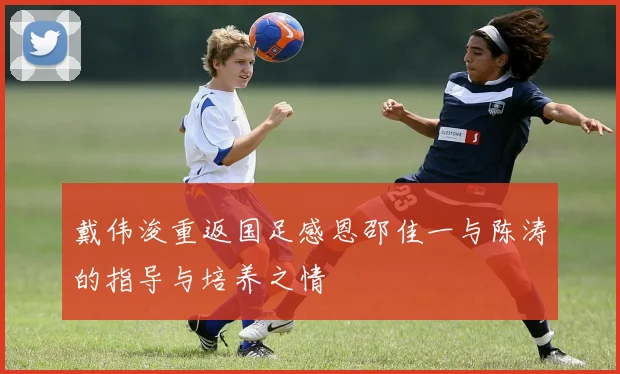 戴伟浚重返国足感恩邵佳一与陈涛的指导与培养之情